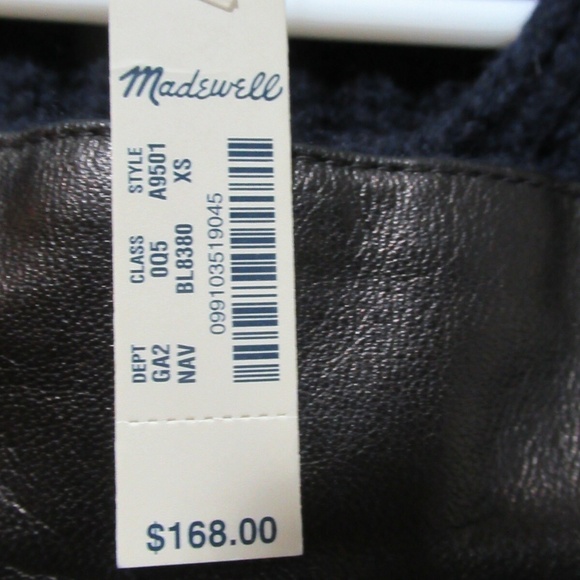 Madewell 100% Merino Wool Mortorcycle Cardigan - Picture 4 of 5